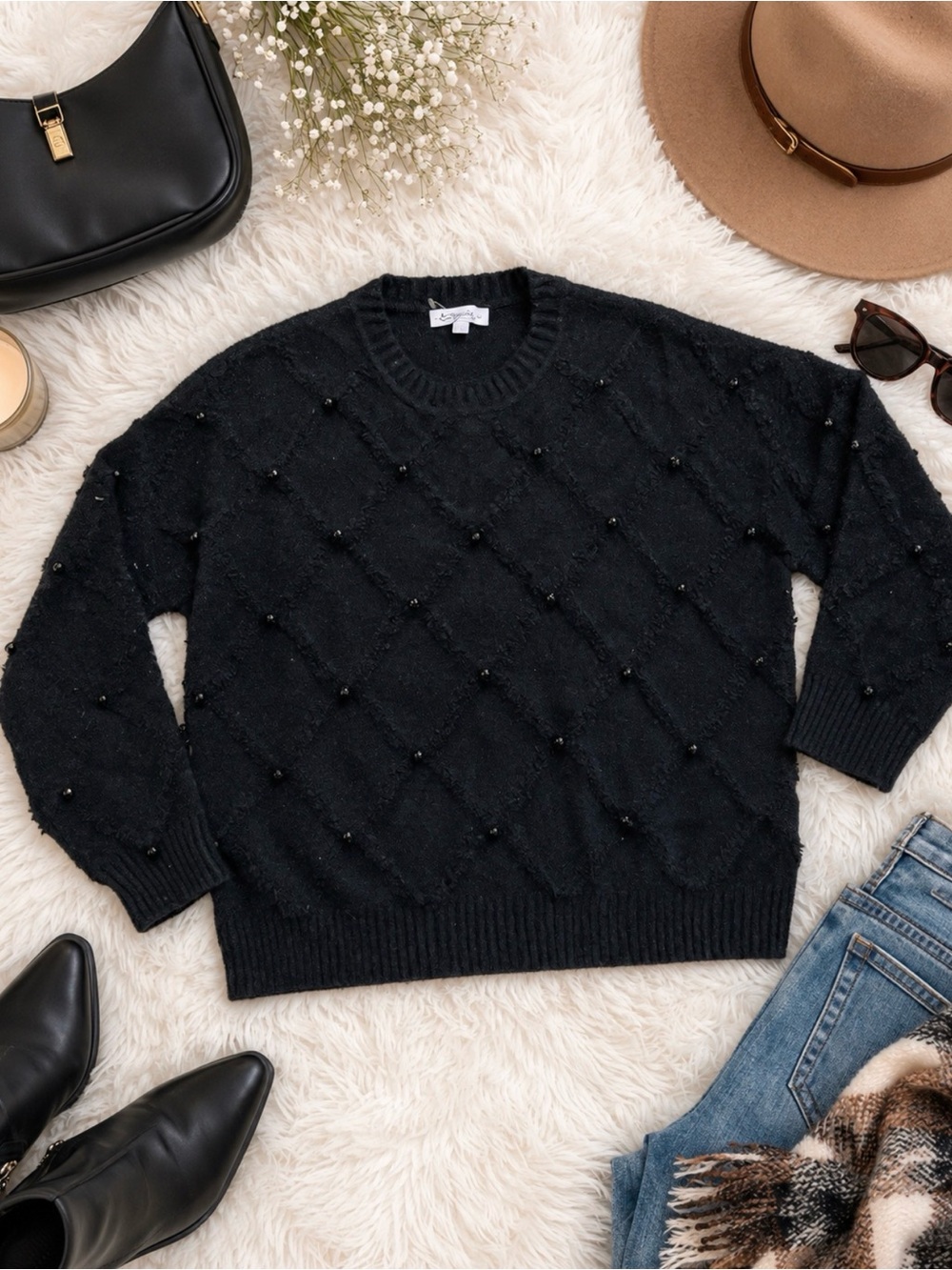 Pearl Embellished Sweater